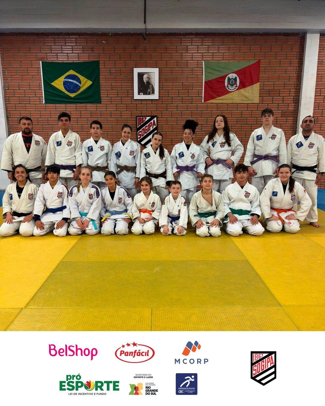Base do jud da Sogipa classifica 17 atletas para competies nacionais de destaque
