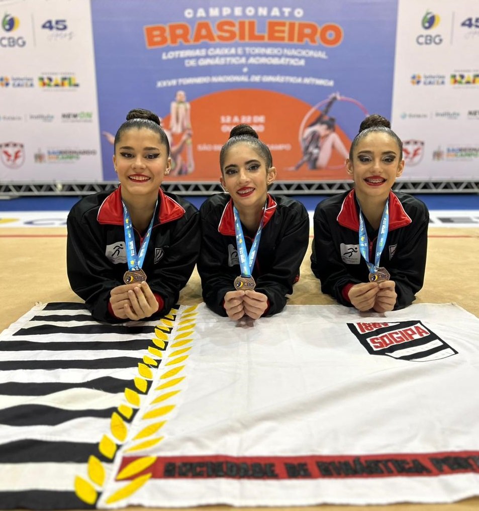 Trio que vai ao Brasileiro de Conjuntos